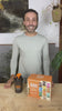man drinking meal replacement shake